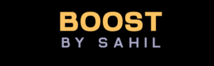 boostbysahil - logo